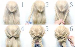 Hairstyles for the first of September for long and medium hair An elegant chain of strands