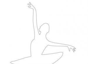 Ballerina templates for paper cutting to print