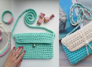 Плетене на чанти - схеми и схеми за плетене