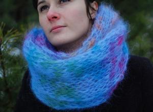 Knitting a scarf-collar: how to knit correctly according to patterns with photos and videos Children's collar with knitting needles for beginners